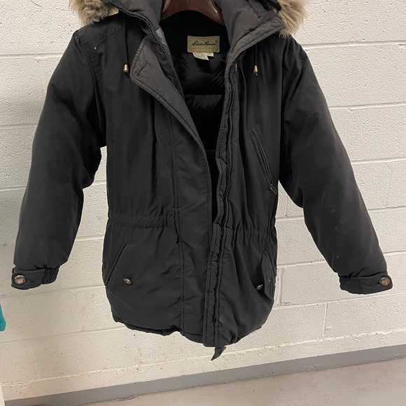 Eddie Bauer  Down filled Midnight Insulated Jacket with Sheep’s wool hood lining - Picture 1 of 4